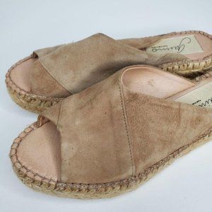 Espadrille Slides Rolling 6.5 Suede Ta